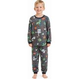 Mini Stella Kids Minecraft Desenli Erkek Çocuk Pijama Takımı - Yeşil - 4 Yaş