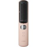 Mini Styler Pembe - Taşınabilir Şarjlı Saç Düzleştirici Seramik Isıtmalı Fön Tarak