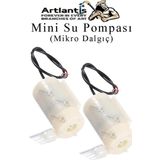 Mini Su Pompası 2 Adet Mikro Dalgıç Pompa Solonoid Su Pompası Dc 3-5 Volt Küçük Akvaryum Motoru 100L/H