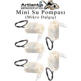 Mini Su Pompası 5 Adet Mikro Dalgıç Pompa Solonoid Su Pompası Dc 3-5 Volt Küçük Akvaryum Motoru 100L/H