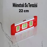 Mini Su Terazisi 22 Cm İnşaat Duvar Fayans Marangoz Mühendislik Ölçüm Aluminyum Eğik Ölçme