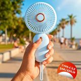 Mini Taşınabilir Fan Type-C Şarjlı El Vantilatörü Fn-65 - Mavi