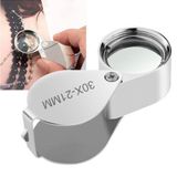 Mini Taşınabilir Lup Büyüteç 30x21mm Kuyumcu Tip Büyüteç Jevelers Loupe Pırlanta Büyüteci