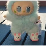 Mini Tavşan Desenli Model Oyuncak Bebek Ayakkabı Aksesuarı - Pembe