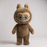 Mini Tavşan Kostümlü Labubu Peluş Oyuncak - Kahverengi