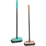 MİNİ TEMİZLİK FIRÇASI ORTA SERT KILLAR METAL SAPLI=40CM - 4.5X12.5CM (2818)