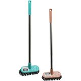 Mini Temizlik Fırçası Orta Sert Kıllar Metal SAPLI=40CM - 4.5X12.5CM