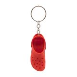 Mini Terlik Tasarımlı 3D Yazıcı Yapımı Anahtarlık - Eğlenceli Crocs Model Çanta Süsü, Kırmızı Esprili Anahtar Aksesuarı, Arkadaşa Hediye