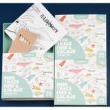 Mini Trace Find and Colour Ocean Life Poster / Kidmosfer / 8696058890223