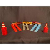 Mini Trafik Konisi ve Araç Sergileme Seti 15 Lü Set - Çok Renkli