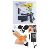 Mini Tufting Seti AK-V Tufting Makinesi (Tufting Tabancası) ve Tıraş Makinesi (Sarı AK-V - Bej Tıraş Makinesi)