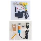 Mini Tufting Seti AK-V Tufting Makinesi (Tufting Tabancası) ve Tıraş Makinesi (Sarı AK-V - Turuncu-Sarı Tıraş Makinesi)