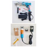 Mini Tufting Seti AK-V Tufting Makinesi (Tufting Tabancası) ve Tıraş Makinesi (Turkuaz AK-V - Turuncu-Sarı Tıraş Makinesi)