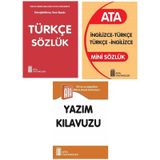 Mini Türkçe Sözlük- İngilizce Sözlük -Yazım Kılavuzu(Plastik Kapak)