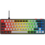 Mini Type-C Bağlantı Rgb Mekanik Gaming Oyuncu Klavyesi Red Switch Q Tr Hot Swap