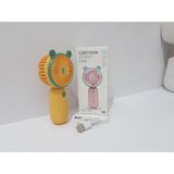Mini USB Fan Taşınabilir Şarj Edilebilir Serinletici Mini El Fanı Ev Ofis Seyahat Için - Sarı