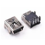Mini Usb Konnektör 5 Pin Dişi Usb Konnektör Lehim Tipi Konnektör