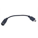 Mini Usb - To -Dc5.5 X 2.1Mm Dişi Erkek Dc Güç Kablosu Adaptörü 15Cm