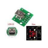 Mini Usb To Dip Çevirici Pcb Usb Haberleşme Deney Prototip 5v Usb Pinlerine Kolay Erişim Kartı