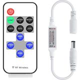 Mini Uzaktan Kumanda Tek Renk LED Şerit Işıklar Için Kısıcı DC12 – 24 V Kablosuz Uzaktan Ku