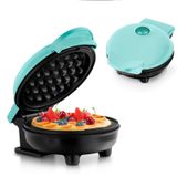 Mini waffle makinesi, klasik waffle için, yapışmaz kaplamalı, retro tasarım, doğum günleri, aile kutlamaları için, kırmızı
