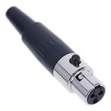 Mini Xlr 3 Pin Dişi Jack Fiş - Renkli
