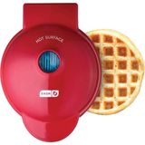 Mini Yapışmaz Waffle Makinesi, Hızlı Isınan ve Kullanıcı Dostu - Kırmızı