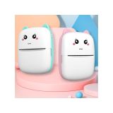 Mini Yazıcı Taşınabilir,Mobil Fotoğraf Yazıcısı,Taşınabilir Mini Fotoğraf Yazıcısı,Kablosuz Fotoğraf Yazıcısı, Termal Yazıcı, Akıllı Telefon Bluetooth Yazıcı (Pembe)