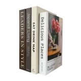 MINI ZOZI Dekorasyon İçin Sahte Kitaplar Sahte Kitap Dekoru Dekoratif Kitaplar Ev Dekoru Kitaplık Tiki Kitap Ev Dekor Seti Oturma Odası için Sehpa Süslemeleri Beyaz Kapak Moda Dekoratif Yığılmış