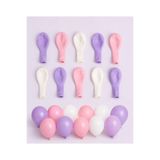 Minia 10 Adet Makaron Mat Pastel Balon Pembe Mor Beyaz | Doğum Günü, Baby Shower ve Parti Süsleme Balonu
