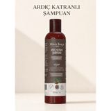 Minia Bahçe Ardıç Katranlı Şampuan – Ardıç Katranı, Biberiye veBiotin İçeren Saç ve Saç Derisi Bakım Şampuanı, 400 ml