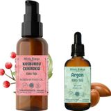 Minia Bahçe Kuşburnu Çekirdeği Yağı 100ml, Argan Yağı 30ml