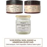 Minia Bahçe Soğuk Sıkım Shea Butter, Kakao ve Hindistan Cevizi Yağı (%100 Doğal & Saf) - 250 ml