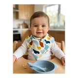 minial Bebek Mama Önlüğü %100 Pamuklu