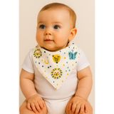 minial Mama Önlüğü 5 li %100 Organik Pamuk Pazen Mama Önlük&fular Mama Önlüğü