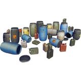 Miniart 49010 1:48 1:48 Plastik Varil ve Bidonlar - (DipCamo)Charcoal-White