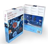 Miniart Crafts Gelincik Çiçekleri ve Yabani Güller Boncuk Nakış Seti