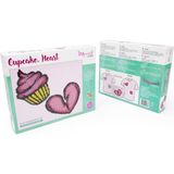 Miniart Cupcake, Kalp Boncuk Nakış Seti