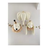 minibellababy Üçlü set duvar dekoru tavşan büst ayı büst/ayı büst duvar dekoru/çocuk ve bebek odası duvar dekoru bebek elbiseleri bebek kına elbisesi erkek bebek hastane çıkışı uyku arkadaşı organik oyuncak