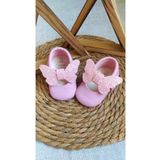 MİNİBİRİ Bella Model Payet Fiyonklu Pembe Bebek Makosen Patik Bebek Ayakkabısı