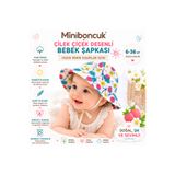 miniboncuk Çilek Çiçek Desenli Bağcıklı Geniş Kenarlı Yazlık Bebek Güneş Şapkası 🍓👒☀️