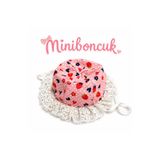 miniboncuk Çilek Desenli Dantel Detaylı Bebek Şapkası 🍓