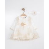 Miniborn Bebek Elbise - 3 - 6 Ay - Pembe