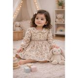 minicayzen UNEZ Baby Çiçek Desenli Pamuklu Kız Bebek Elbise — Export