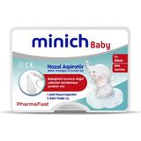 Minich Baby Nazal Aspiratör Bebekler İçin Yedek Uçlarla 1 Adet BPA İçermeyen Tasarım
