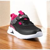 Minicup Kids Ultra Hafif Anatomik Taban Günlük Esnek Kız Spor Ayakkabı Siyah Fuşya - Siyah - Fuşya