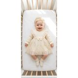 Miniday Baby Kız Bebek Mevlütlük Elbise Bandanalı Dantelli Yenidoğan Hastane Çıkışı Gelinlik Abiye Mevlitlik 4027 - 0 - 3 Ay - Natural
