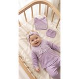 Miniday Baby Kız Bebek Mevlütlük Yenidoğan Hastane Çıkışı 5'li Set %100 Pamuk ZK5010 - 0 - 3 Ay - Mor