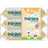 Minies 3X72 Yaprak Islak Havlu Dermatolojik Olarak Test Edilmiş Hassas Ciltler İçin Uygun