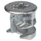 Minifix Kafa ( Gövde ) Nikel 15*18 Mm.-24 Adet